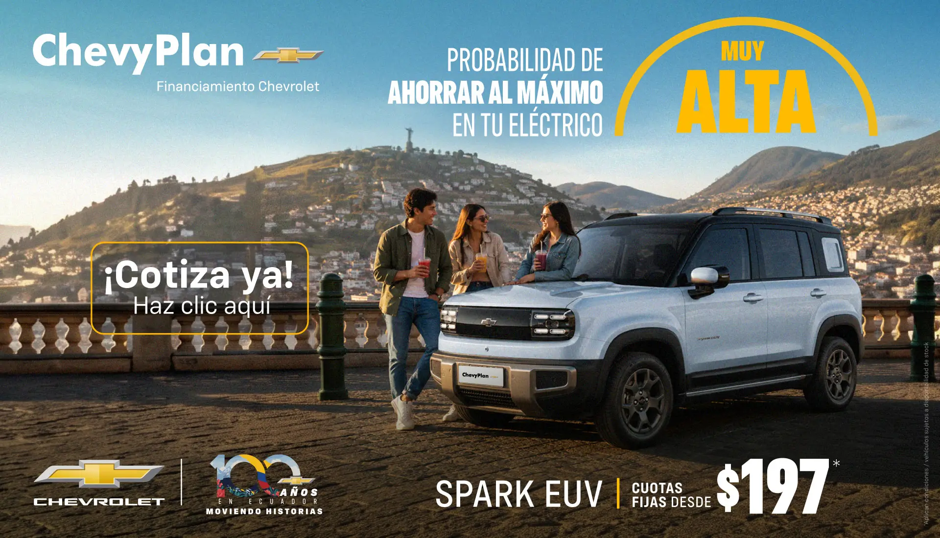ChevyPlan, Spark EUV $197 cuotas fijas
